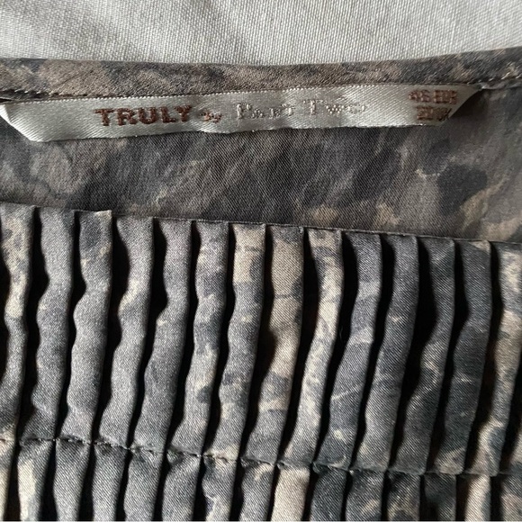 Truly by Part Two Blouse Silk LARGE - Picture 3 of 7